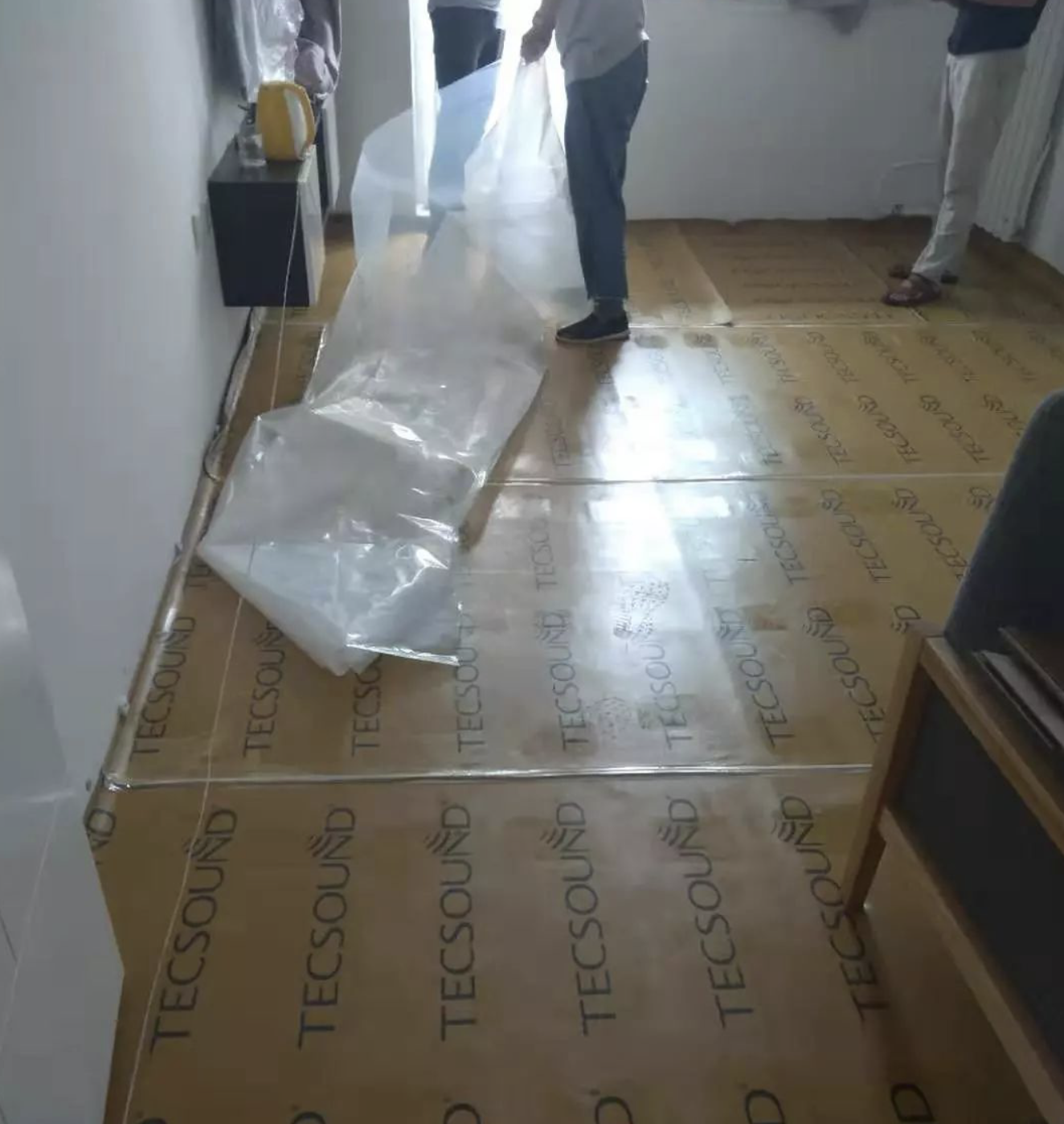 朝阳住宅复合地板隔音施工记录施工图片2
