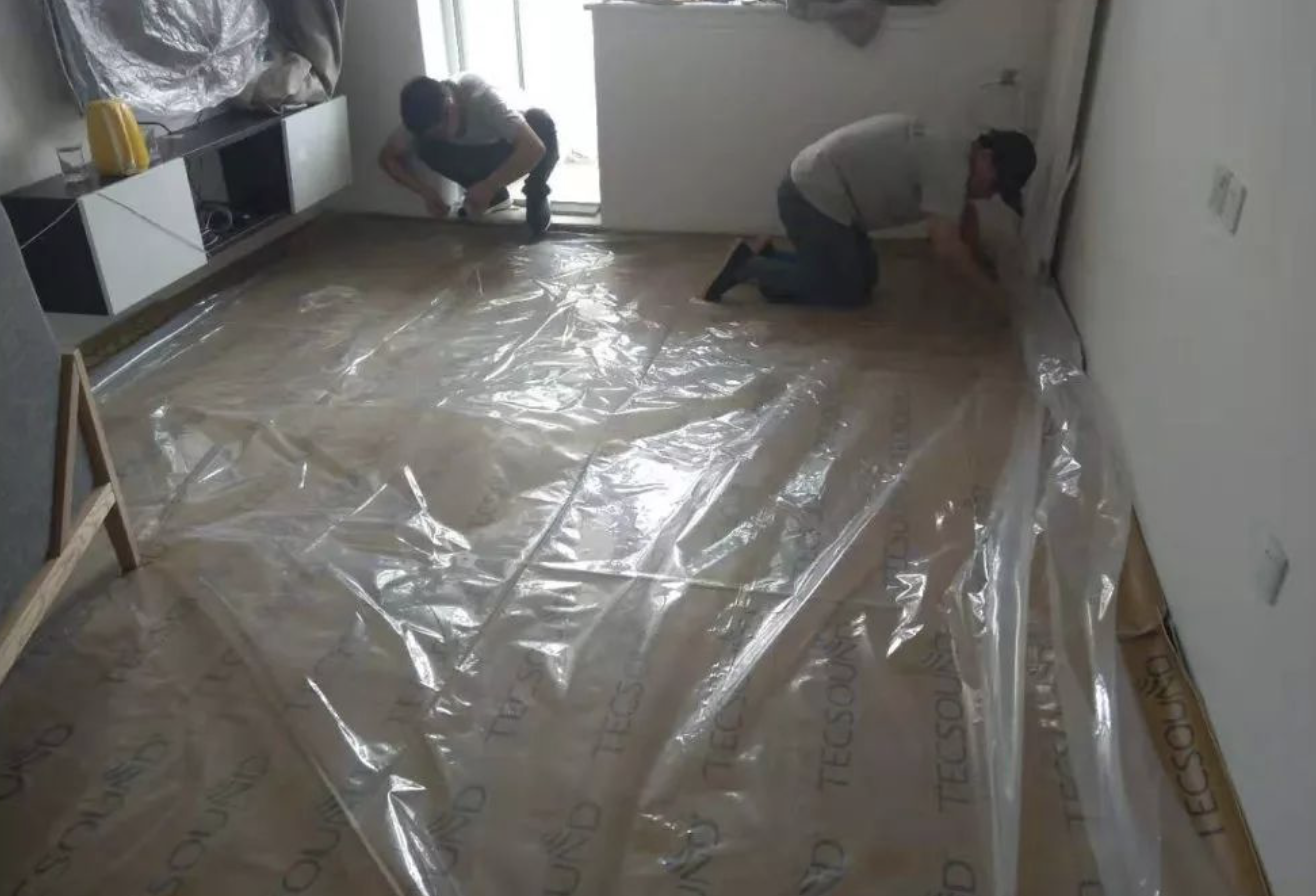 朝阳住宅复合地板隔音施工记录施工图片3